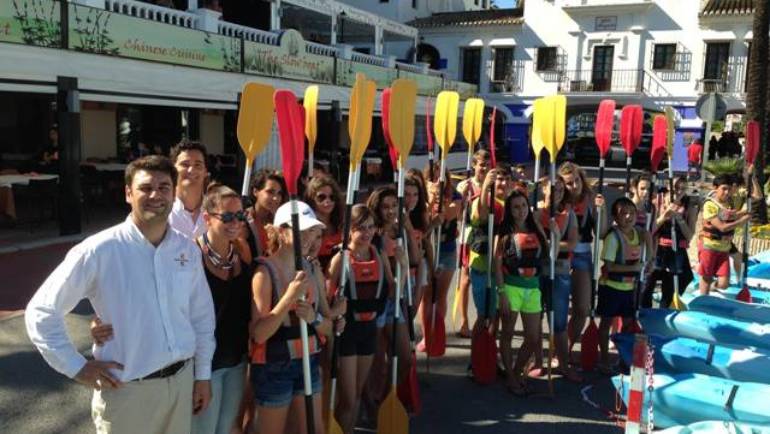 Visita de escolares del IES Las Viñas al Puerto de La Duquesa