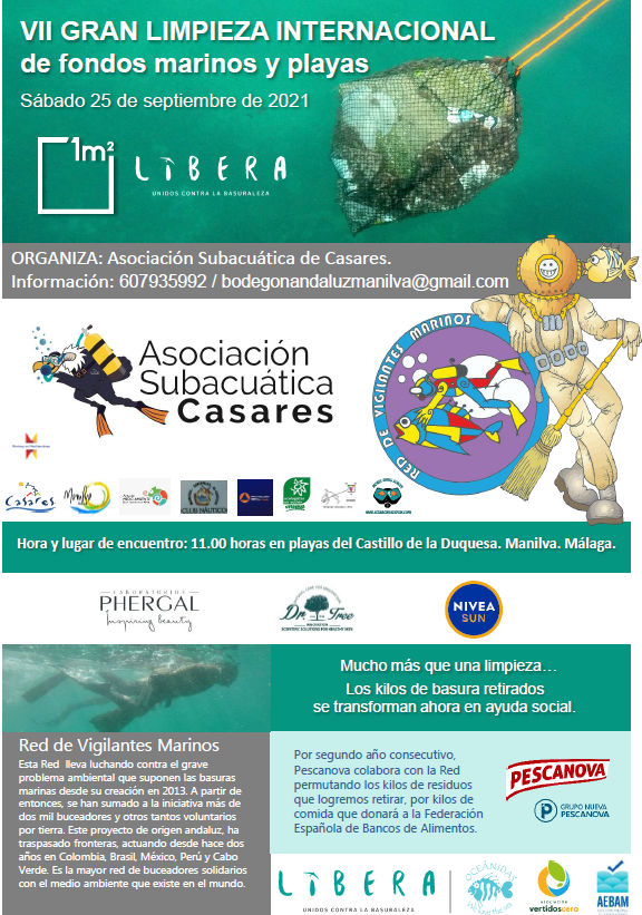 The Underwater Association of Casares organizes the VII International Cleaning of the Seabed