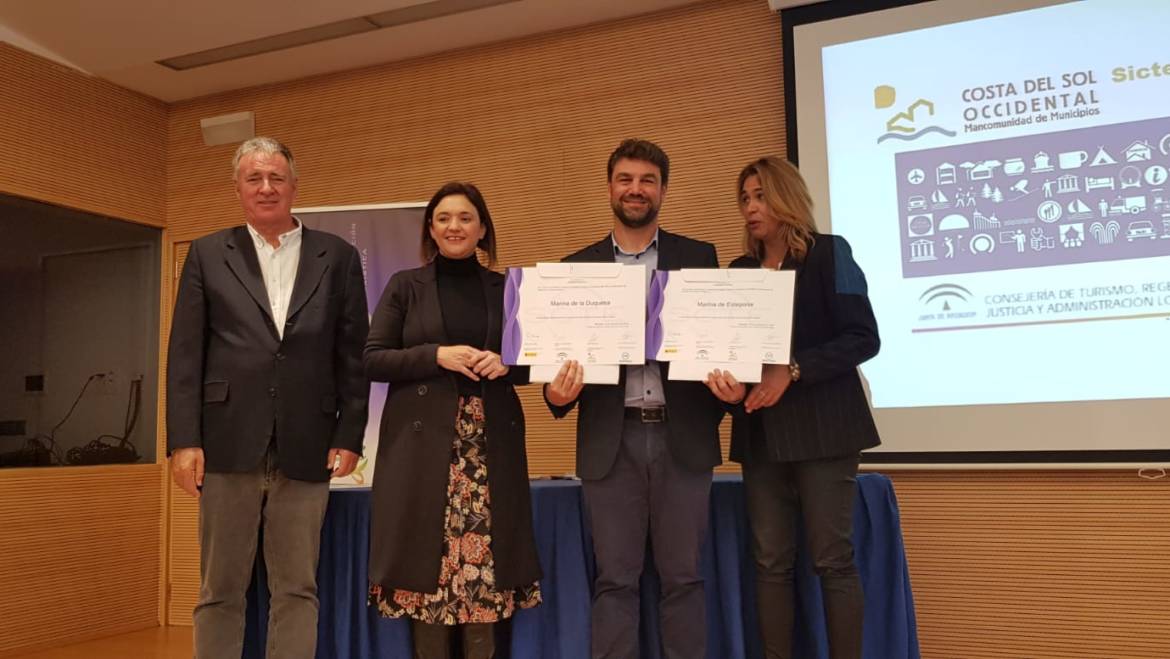 Grupo Marinas del Mediterráneo receives the different SICTED for the Port of La Duquesa and the Marina of Estepona