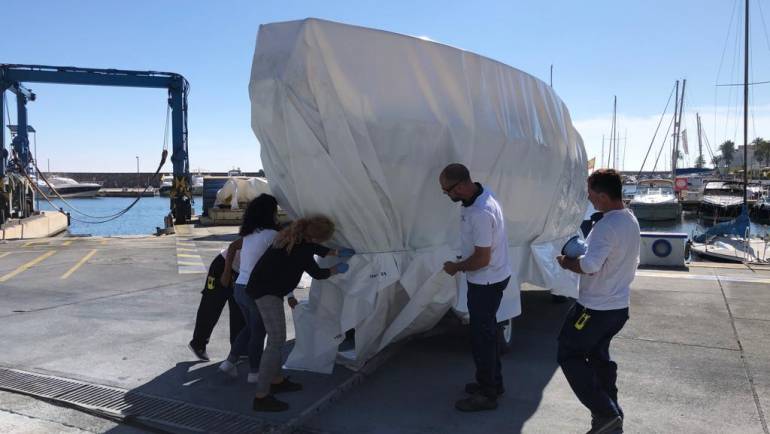 Curso interno de termosellado de embarcaciones en Marina del Este