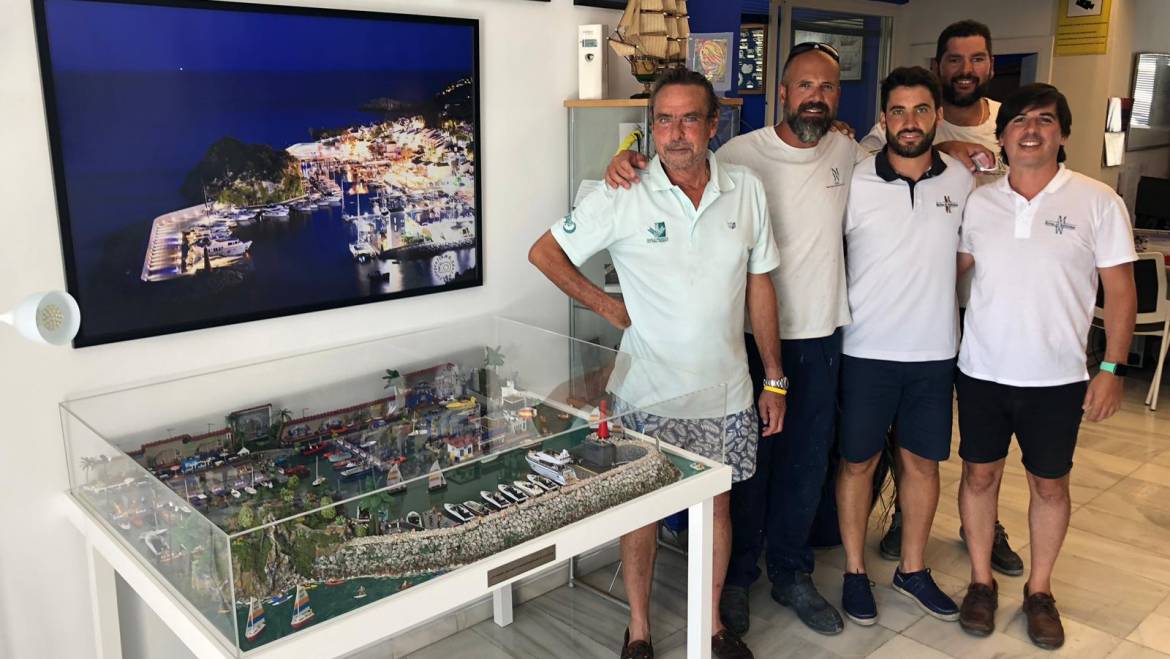 A model from the puerto deportivo Marina del Este