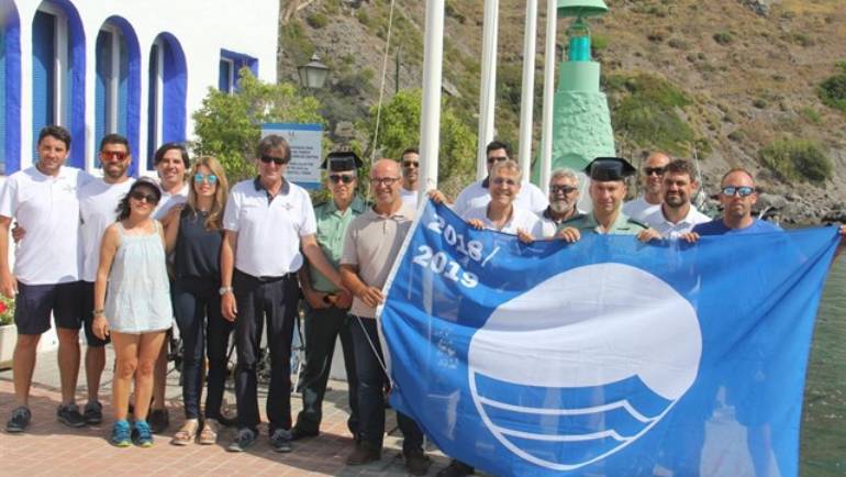 Hissen der Blauen Flagge 2018 marina del Este Marina