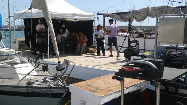 The Puerto Deportivo de Estepona becomes stage for filming an advertisement of Bollywood