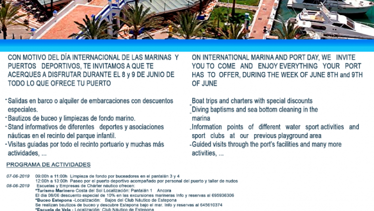 MARINAS DEL MEDITERRÁNEO CELEBRATES 8 June with numerous activities in its marinas